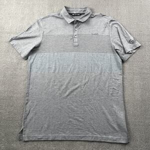 Travis Mathew Polo Shirt Adult Large Gray Short Sleeve Golfing Casual Men's